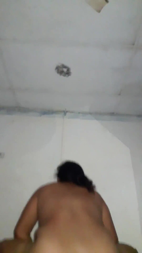 My bull's balls in  my ass, I eat all of his cock with my wet pussy. While my husband is working my bull is enjoying. | Clip 2