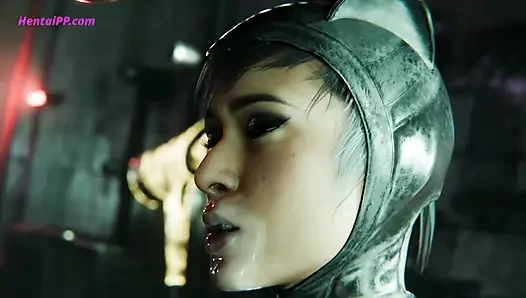 Kontol besar banteng itu terlalu besar untuk sebagian besar - catwoman menerima semuanya