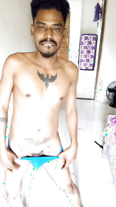Hard cock in wet briefs