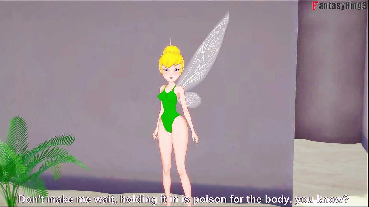 sexo na praia com a tinkerbell de biquíni