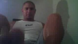 Straight guys feet on webcam #282