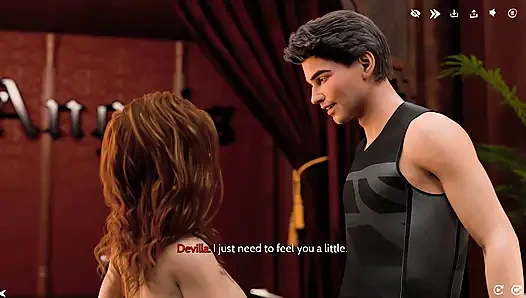 Alexis думает, что это просто йога, пока Devilla не приведет его в комнату для более грязного частного урока