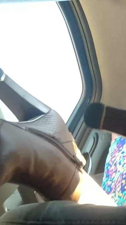 You're a rascal!! You've invited me to your new car I'll show you under my dress and open my legs easy just for you | Clip 1