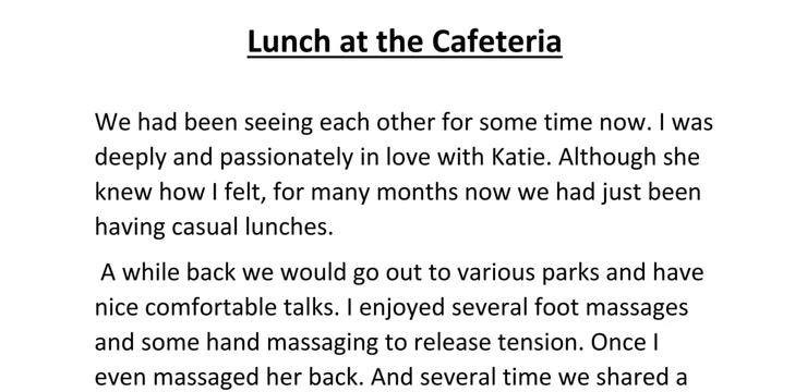 Lunch at the workplace during the break.
