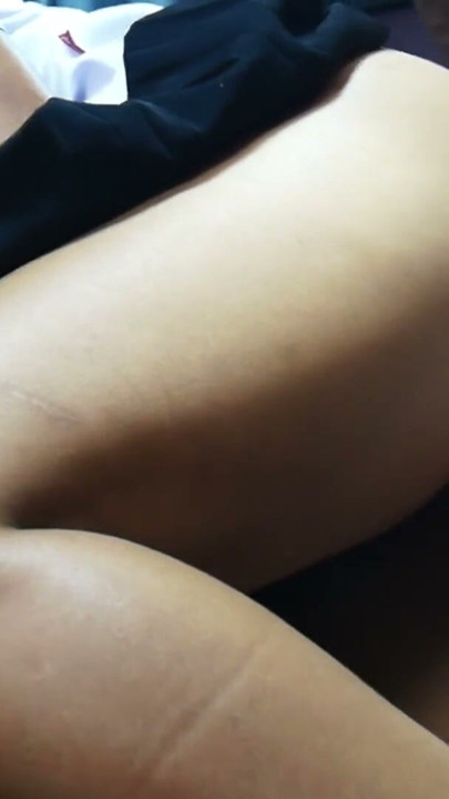 Doggy fuck my Thai Student wife then cum on her skirt | Clip 1