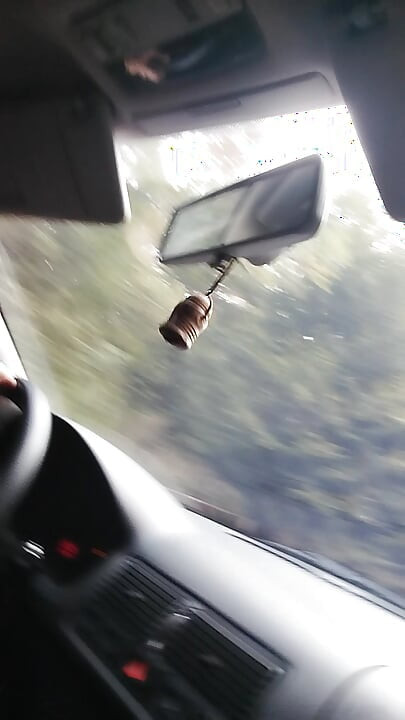 I took my clothes off in the car for the first time