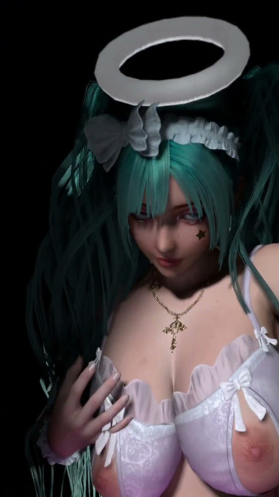 3D VR Hentai - Angel Cosplay Miku Dances on your COCK - 3D Hentai Sex Animation by VirtualHeaven | Clip 2