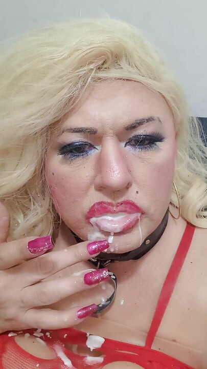 Smoking cygar with a full mouth of your load