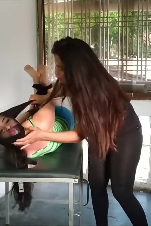 Panty Gagged, Pantyhosed and Humiliated by Stepmom!