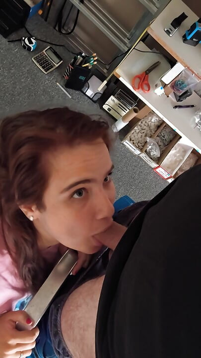 Seducing my married coworker right on the job...