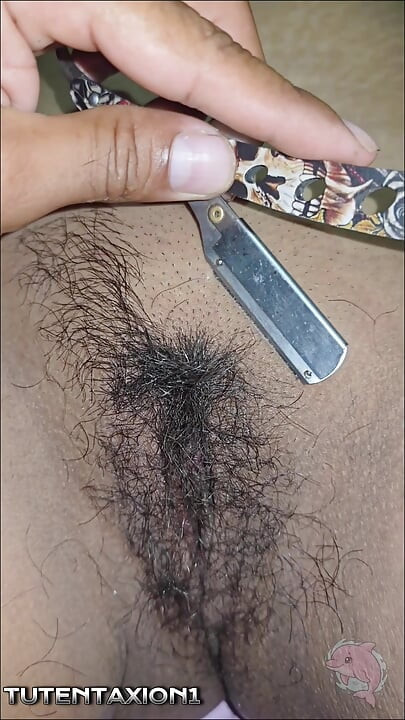 Sister-in-law gets her hairy vagina shaved and then puts cock in her