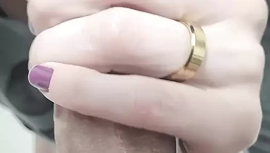 Hotwife sucks cock at a party.