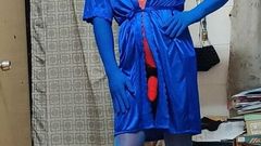 kigurumi doll with blue and red