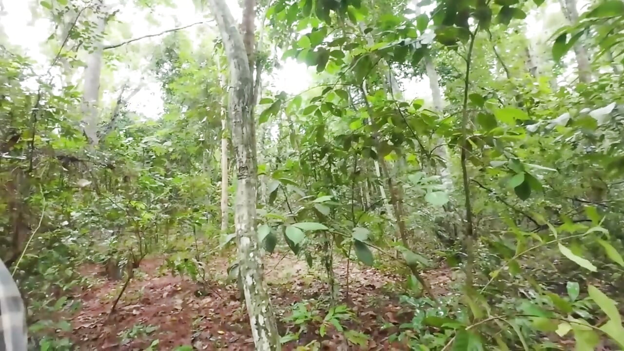 Thai Teenager Walks around Picking Mushrooms and Gets Fucked in the Pussy. Thai Audio