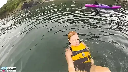 Open Water Kayak Disaster for Non Swimmer - Saved by Lifejacket
