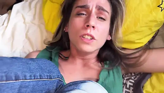 Fat-assed Stepmom Wakes up Her Stepson with Her Wet Cunt and Begs Him to Fuck Her