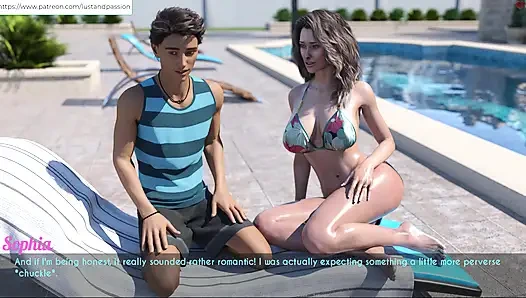 AWAM - Сэм на массаже, лосьон на спине Sophia