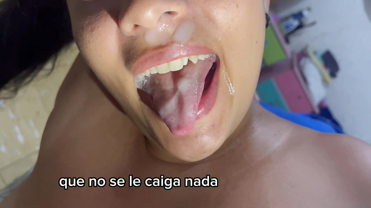 Talk to him, tell him you love him! But right now you're going to drink all my milk! Then you can kiss him, hahaha.