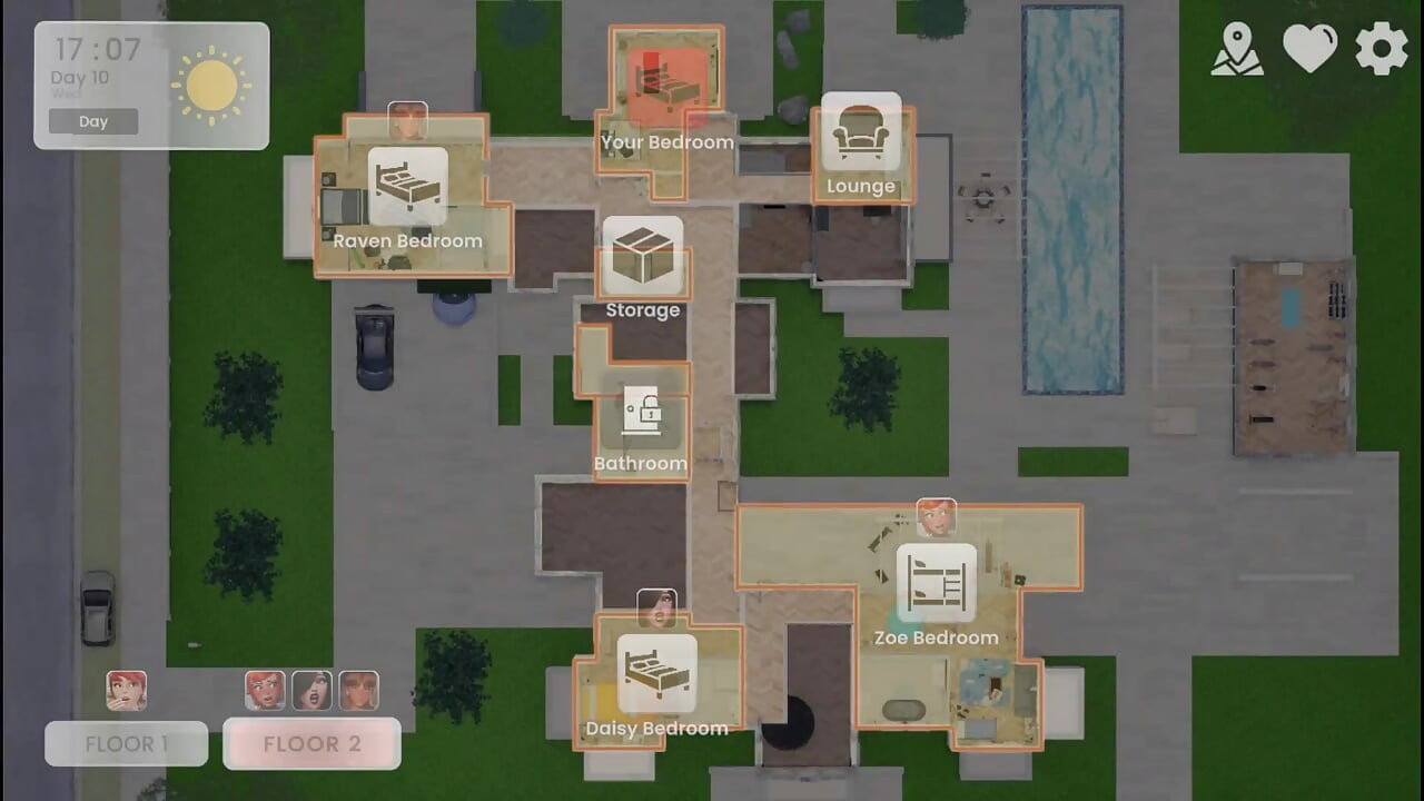 Tất cả các cảnh trong Mansion Days: tổng hợp những cảnh hay nhất từ bản cập nhật v.0.0.8 mới.
