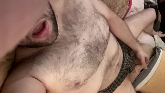 Viktor669    Hairy Latino Bear Stroking My Cock