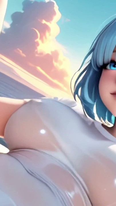 Stunning Blue Wild on a Luxury Yacht at Sunse-haired Beauty Getst