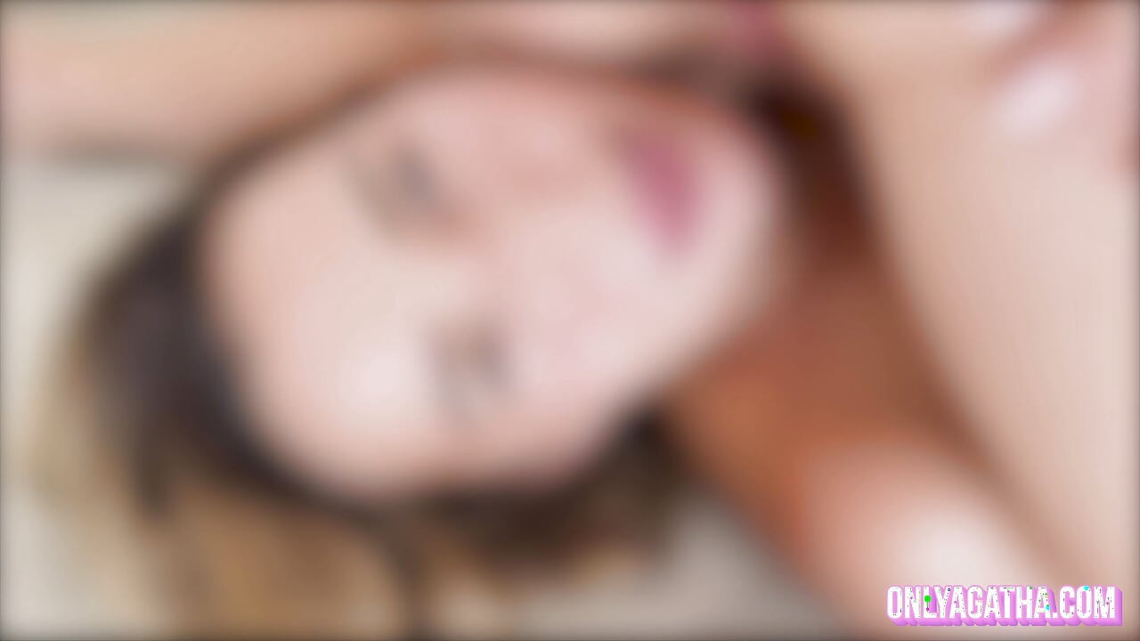 Surprise threesome with the voyeur who caught us!! Creampie eating and cum kiss. - Agatha Vega
