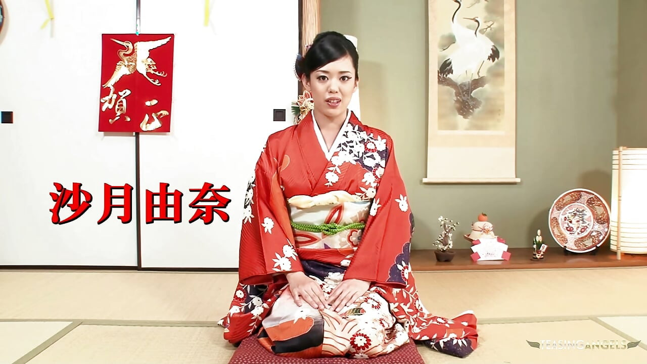 Wearing a kimono evokes strong sexual desires in the Asian brunette, prompting her to seek sexual intercourse resulting in inter