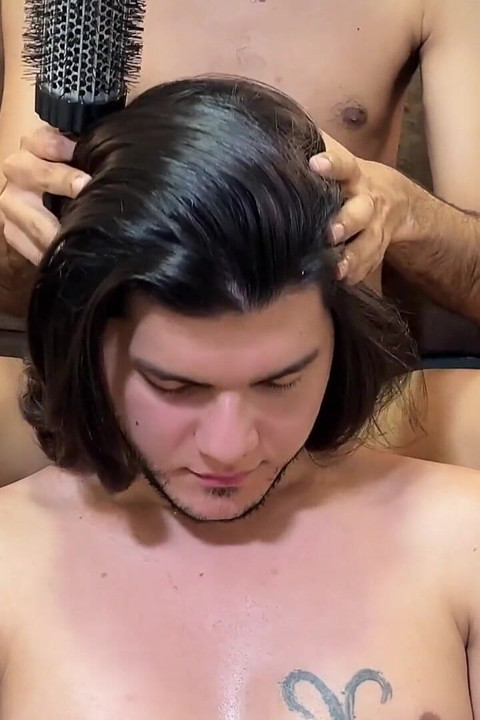 Long Hair Worship & Sensory Brushing by Male Hands