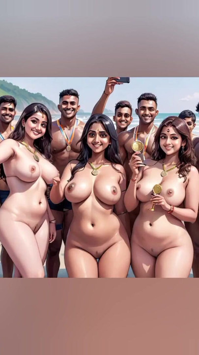 Must-see moment from "AI Generated Anime Style Sexy voluptuous Indian For The Great Indian Nude Marathon"