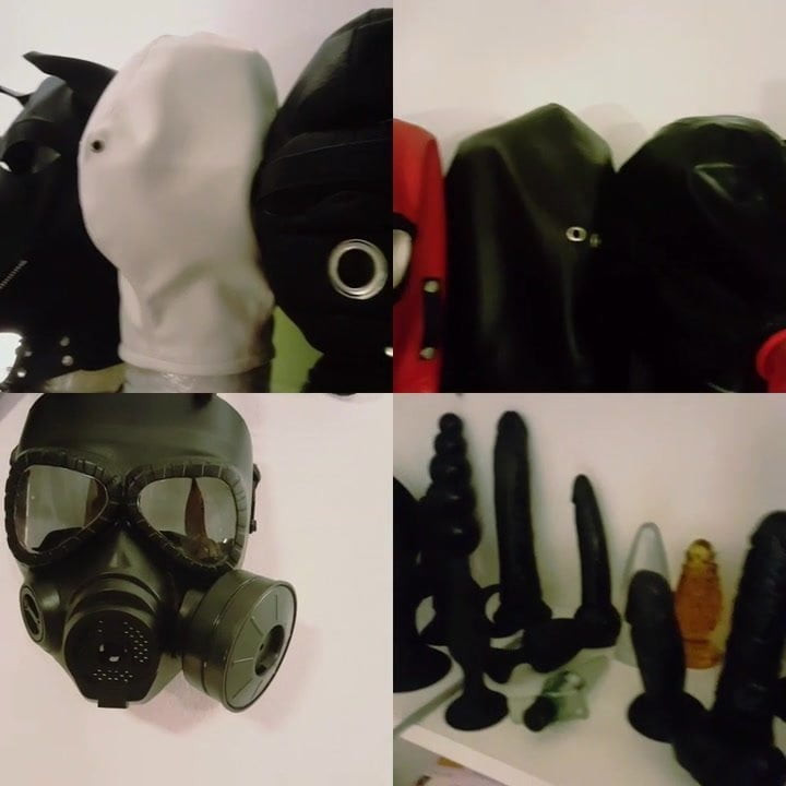 BDSM masks and anal toys