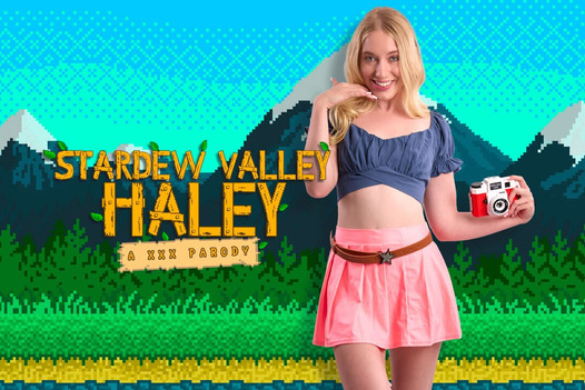 Vrcosplayx kallie taylor饰演 STARDEW VALLEY HALEY是农村女孩，她对坚硬的鸡巴上瘾了