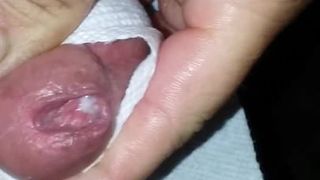 Urethral pee hole fingering and gaping
