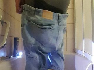pee in short jeans