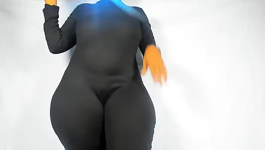 Big-ass Hour Glass Shape in Jump-suite...