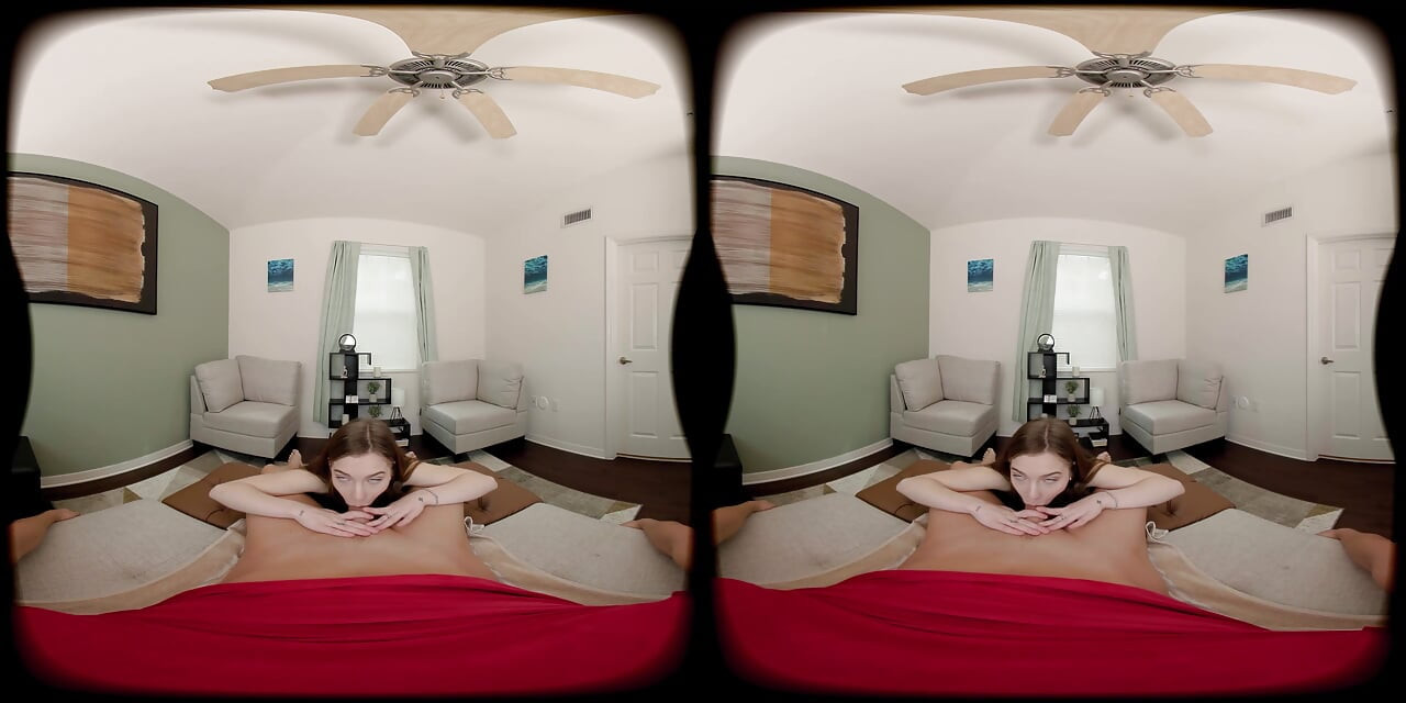 FORBVR - sora ta vitregă cu țâțe mici te tachinează pentru a-ți arăta pula pentru sex incitant cu vedere la persoana 1