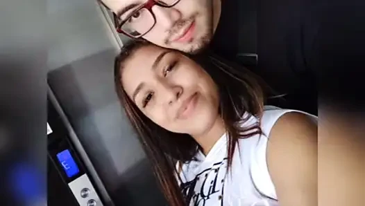 18 year old brunette big saggy tits from New York fucking her stepbrother's dick