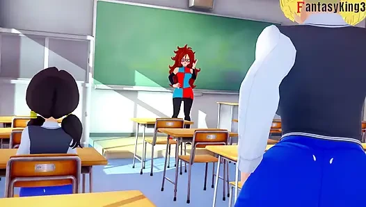 Android 18 menggoda Gohan di universitas - Serial Zex Dragon Ball