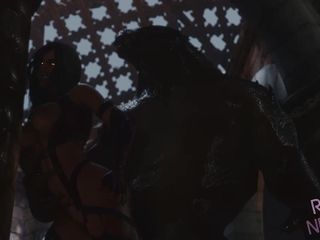 Mortal kombat: mileena x lizard - cremita 3d hentai