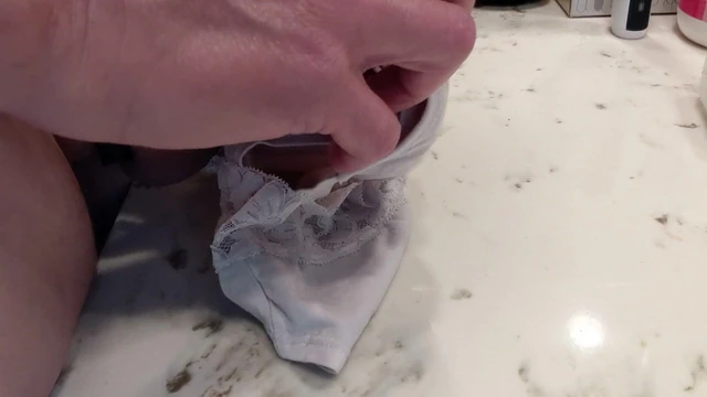 Worn Panties Playing Precum Cum #2