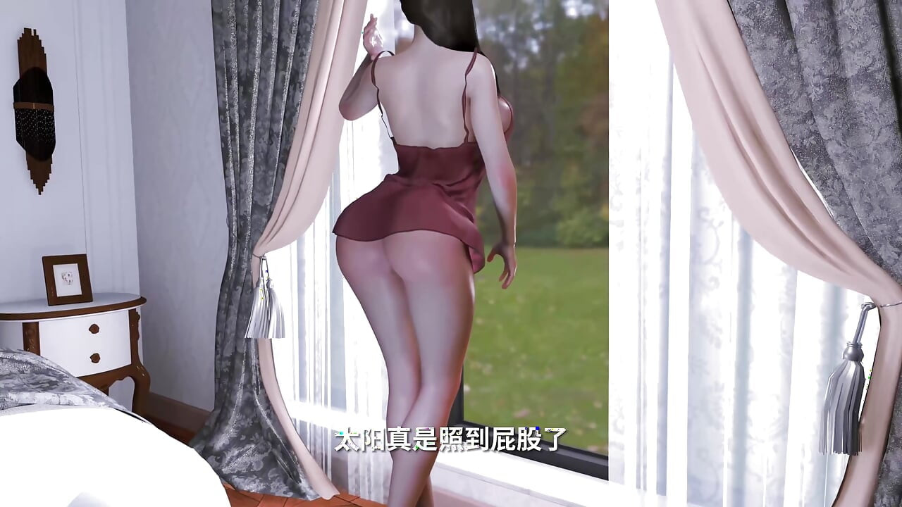 3D BBW Mature MILF Stepmom Wearing Sexy Fishnets Got Fucked so Hard