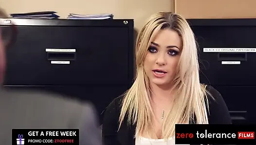 ZERO TOLERANCE FILMS - Büro-Praktikantin Dahlia Sky arsch hart von Chef Tommy Gunn gefickt
