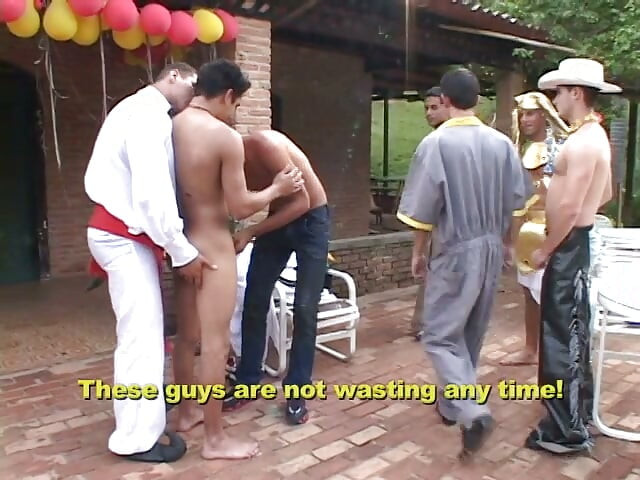 Playful Dude Organize Masquerade Party Which Turned in Great Gay Sex Perty