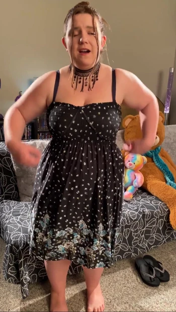 Stunning moment from "Marie's Edging Orgasm While Modeling and Dancing"