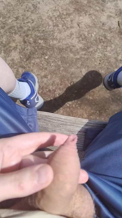 outside in the forest