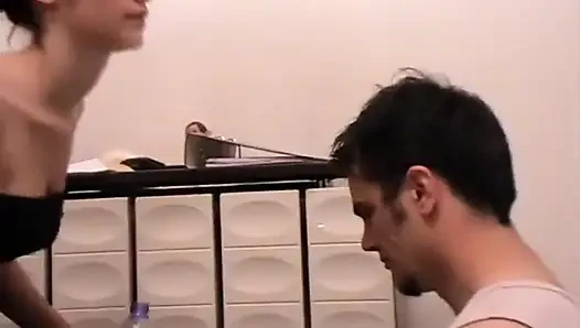 Slave Richie serves as spittoon
