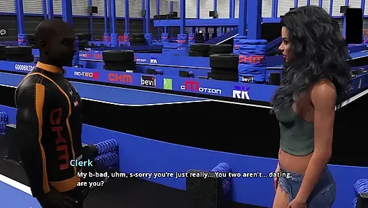College Kings 23 Amber ile go kartımın tadını çıkardım