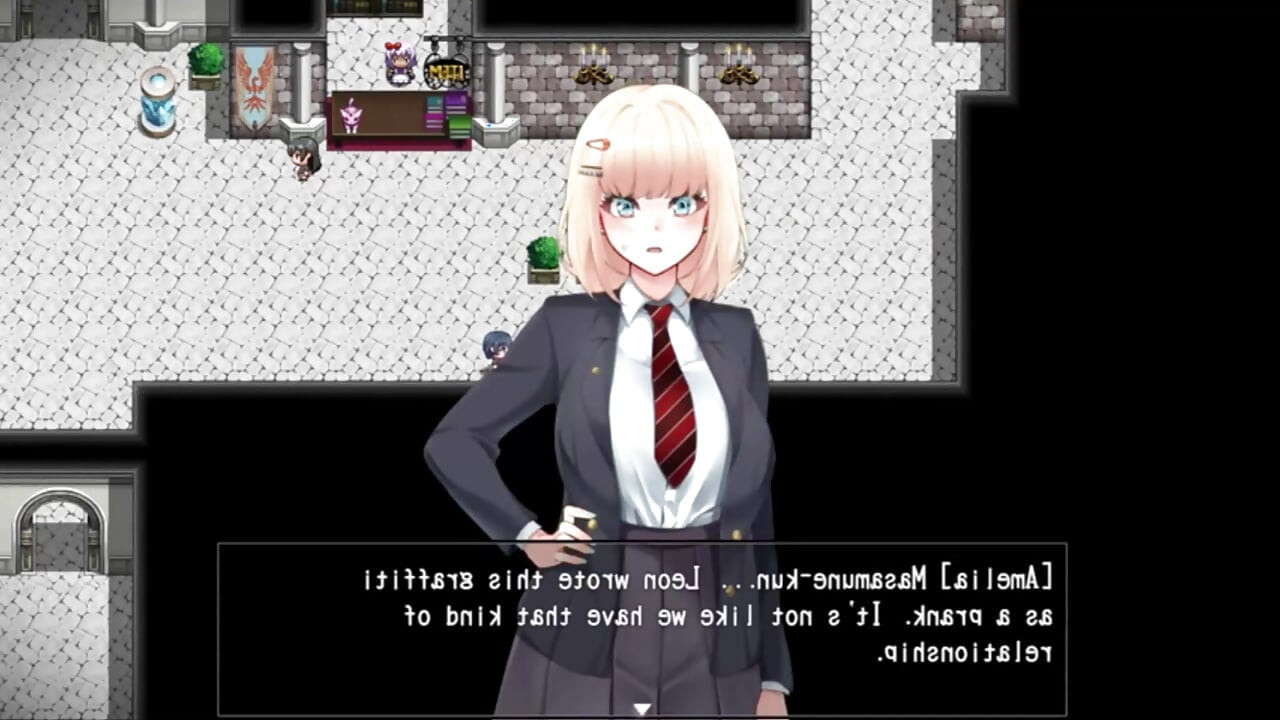 Amelie falls over and over again An endless week in Magic Academy hentai game sex dance ahegao fuck hard dildo