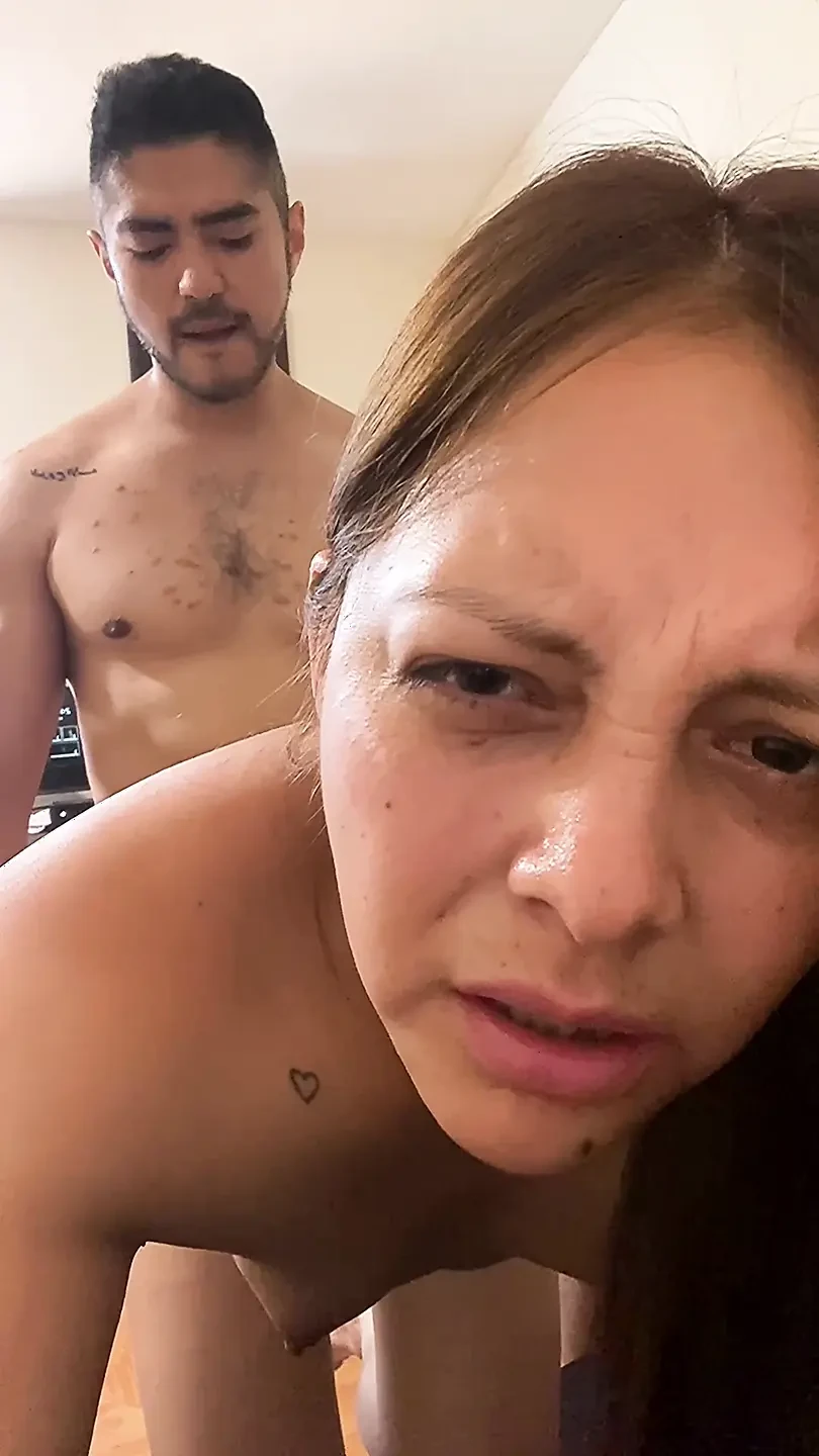 Horny Latina and slut fucking and sucking until she swallows every drop of cum