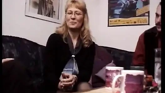 A Blonde Lady From Germany Is Here to Drain His Cock