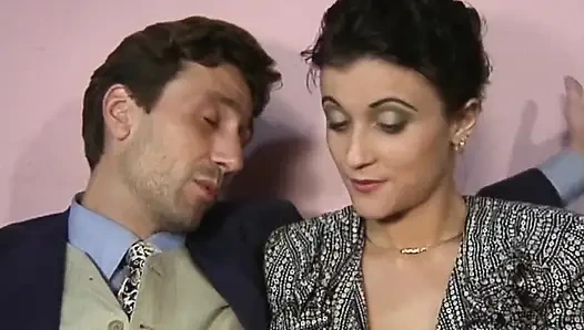 German Slut Got Fingered and Fucked in Threesome